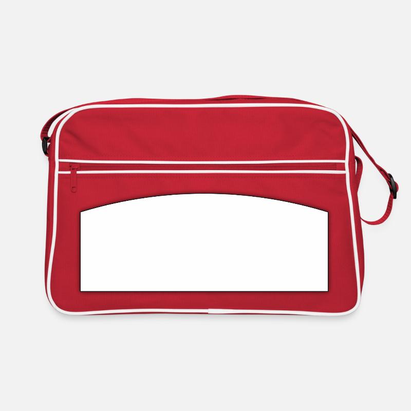 Schreibfeld weiss | text field Retro Tasche