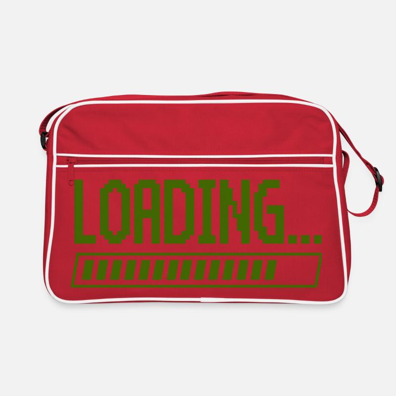 Loading Bar Pixel Design Retro Bag
