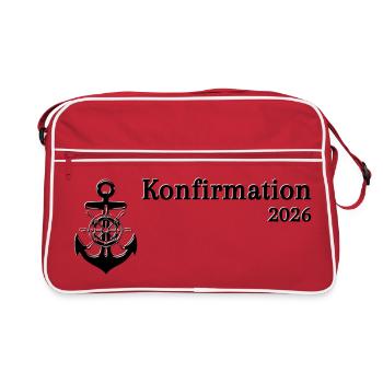 Confirmation 2026 Faith Christian Anchor Rudder - Retro Bag - red/white - Front
