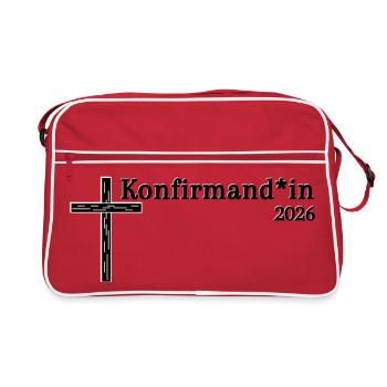 Celebrate gender-equitable confirmation in 2026 Cross - Retro Bag - red/white - Front