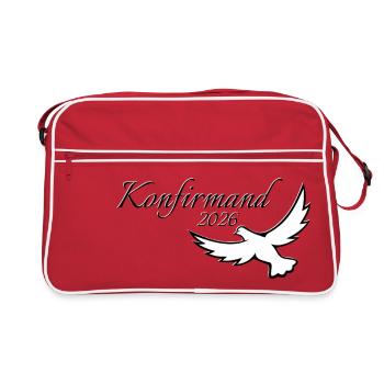 Confirmation 2026 Confirmation Dove Flying - Retro Bag - red/white - Front