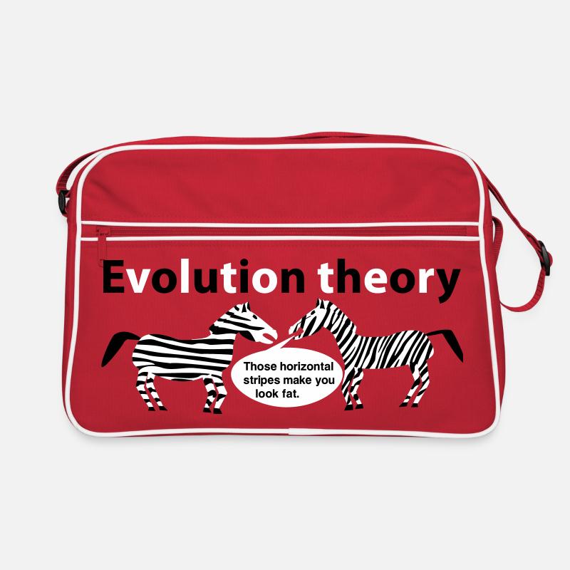 Zebras der Evolutionstheorie Retro Tasche