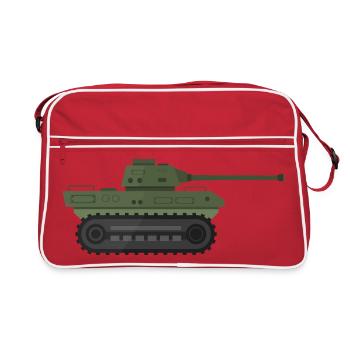 Char militaire - Sac Retro - rouge/blanc - Devant