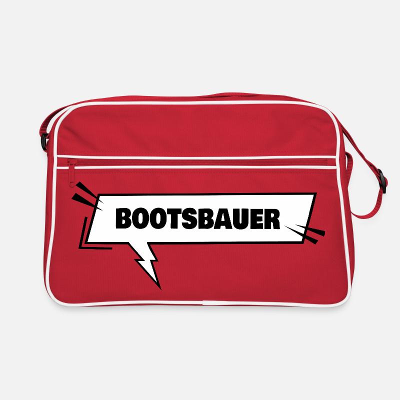Bootsbauer als Bildung Retro Tasche