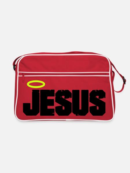 Jesus Christ - Retro Bag - red/white - Front
