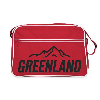 Insigne du Groenland - Groenland / Grønland - Sac Retro - rouge/blanc - Devant