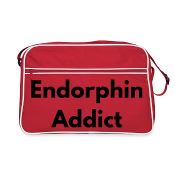 Endorphin addict - Retro Bag - red/white - Front