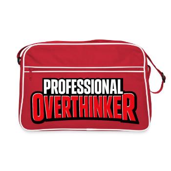 professional overthinker - Retro Bag - red/white - Front