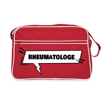 Rheumatologe als Ausbildung - Retro Tasche - Rot/Weiß - Vorne