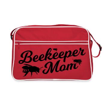 Mère apicultrice - Sac Retro - rouge/blanc - Devant
