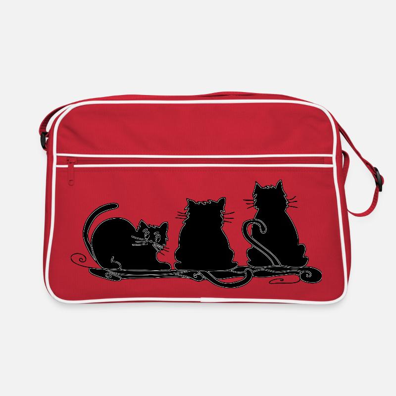 Katzen Retro Tasche