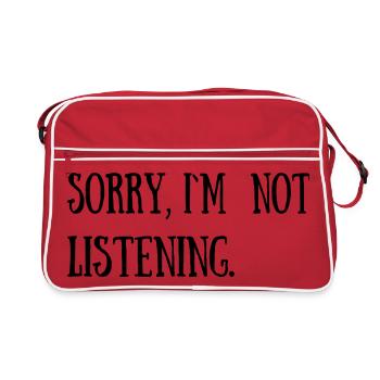 Citations drôles, sarcastiques et cool - Sac Retro - rouge/blanc - Devant