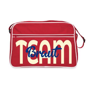 Mariage nuptial en équipe - Sac Retro - rouge/blanc - Devant