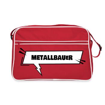 Ausbildung Metallbauer - Retro Tasche - Rot/Weiß - Vorne