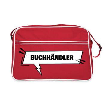Buchhaendler als Ausbildung - Retro Tasche - Rot/Weiß - Vorne