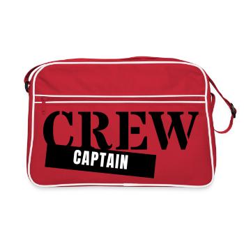 Capitaine d’équipage - Capitaine, Chef de groupe - Sac Retro - rouge/blanc - Devant