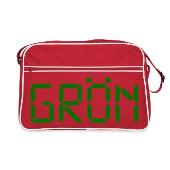 Vert - LCD - Sac Retro - rouge/blanc - Devant
