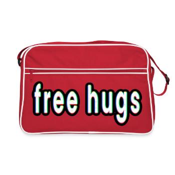 Free Hugs - Retro Bag - red/white - Front