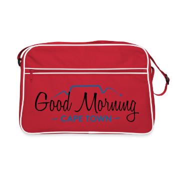 Good Morning Cape Town – Original - Retro Tasche - Rot/Weiß - Vorne