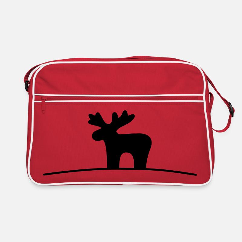 Moose silhouette gift idea Christmas Retro Bag
