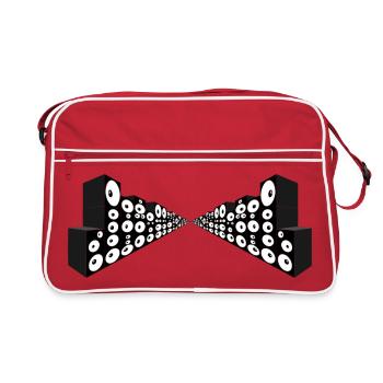 Infinity Sound Tunnel - Retro Tasche - Rot/Weiß - Vorne