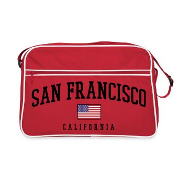 San Francisco Usa - Retro Bag - red/white - Front