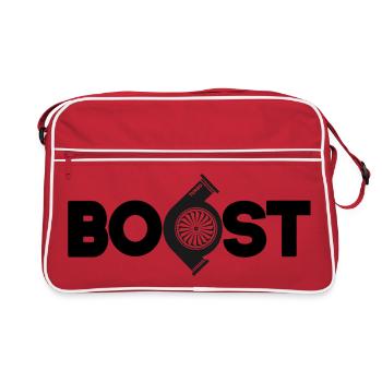 Boost - Car Turbocharger Racing Design - Retro Bag - red/white - Front