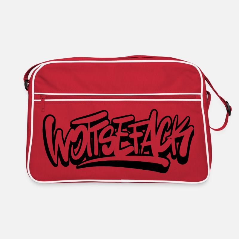 Wottsefack Wortwitz denglisch Retro Tasche