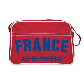 AIX-EN-PROVENCE FRANCE - Retro Bag - red/white - Front