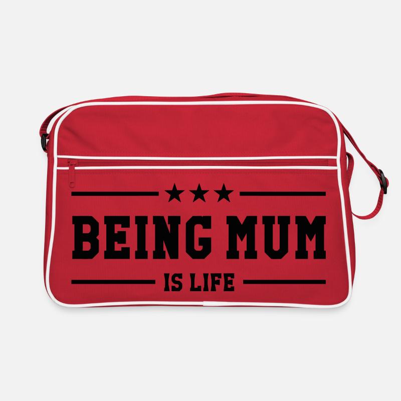 Mutter zu sein ist Leben! Muttertag Retro Tasche