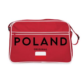 Polish pride, minimalist sleek design - Retro Bag - red/white - Front