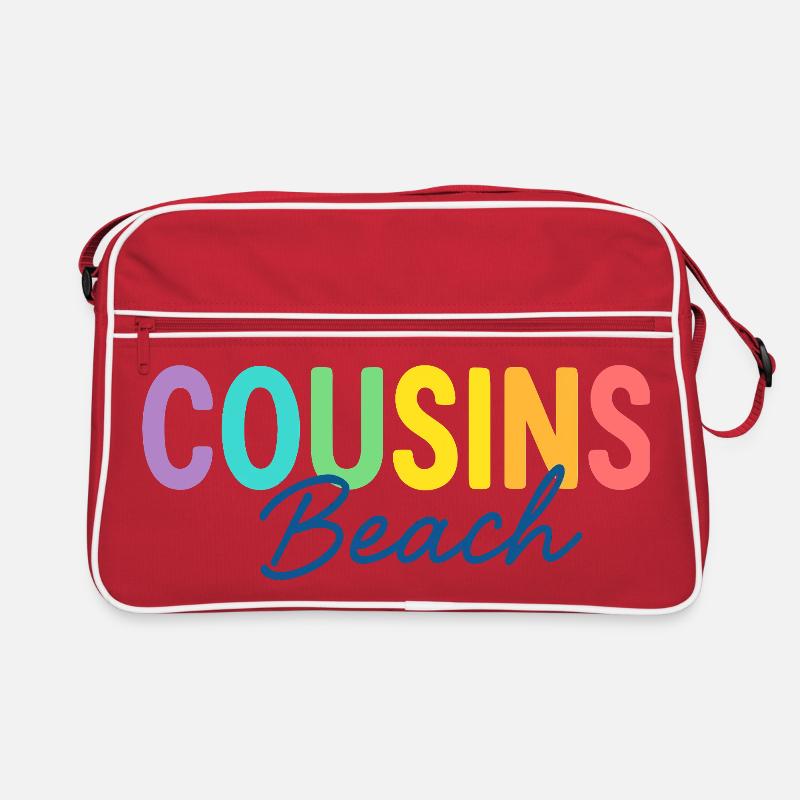 Cousins Beach – Été coloré - Sac Retro - rouge/blanc