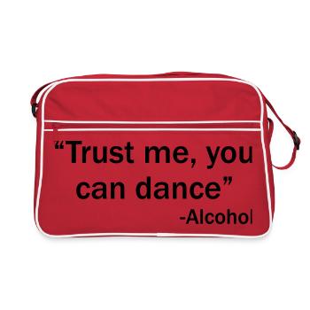 Trust me you can dance - Alcohol - Sac Retro - rouge/blanc - Devant