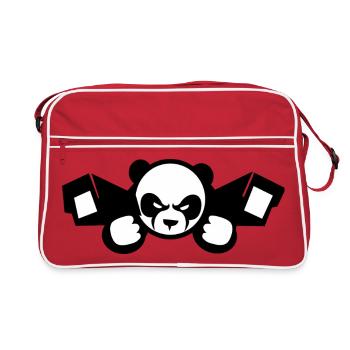 China Surveillance Panda - Retro Bag - red/white - Front