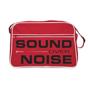 Sound Over Noise - Retro Tasche - Rot/Weiß - Vorne