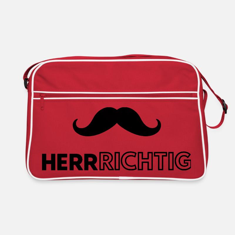 Ich bin der Mann  Retro Tasche
