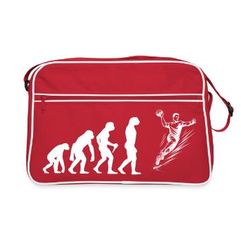 Cool handball inspiration for men - Retro Bag - red/white - Front