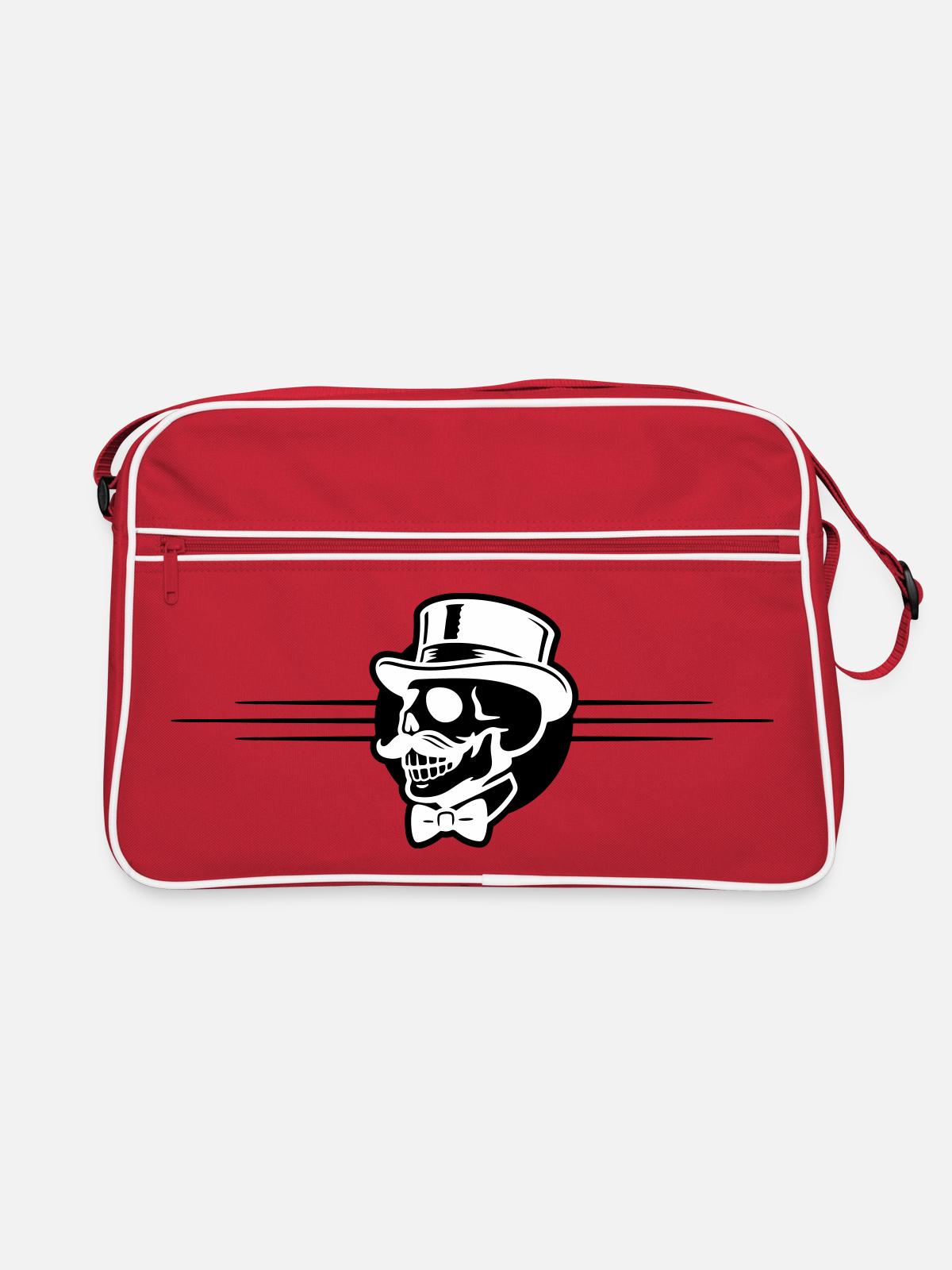 Groom Skeleton - Retro Bag - red/white - Front