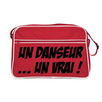 Un danseur… un vrai - Sac Retro - rouge/blanc - Devant