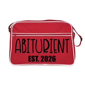 Diplôme de fin d’études secondaires 2026 - Sac Retro - rouge/blanc - Devant
