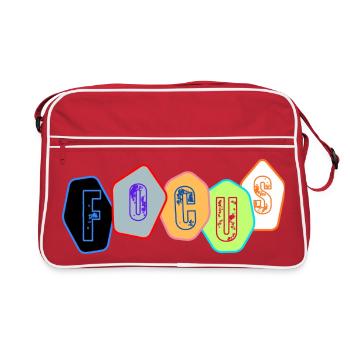 Focus en Blocs Chromés - Sac Retro - rouge/blanc - Devant