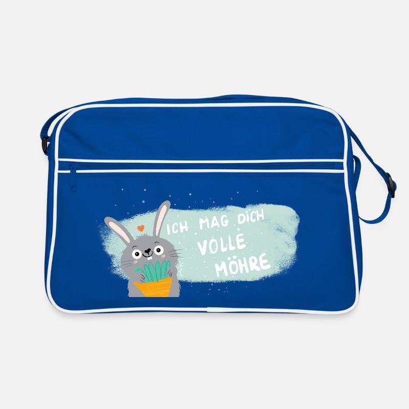 Vollmöhre Liebesbotschaft Hase Retro Tasche
