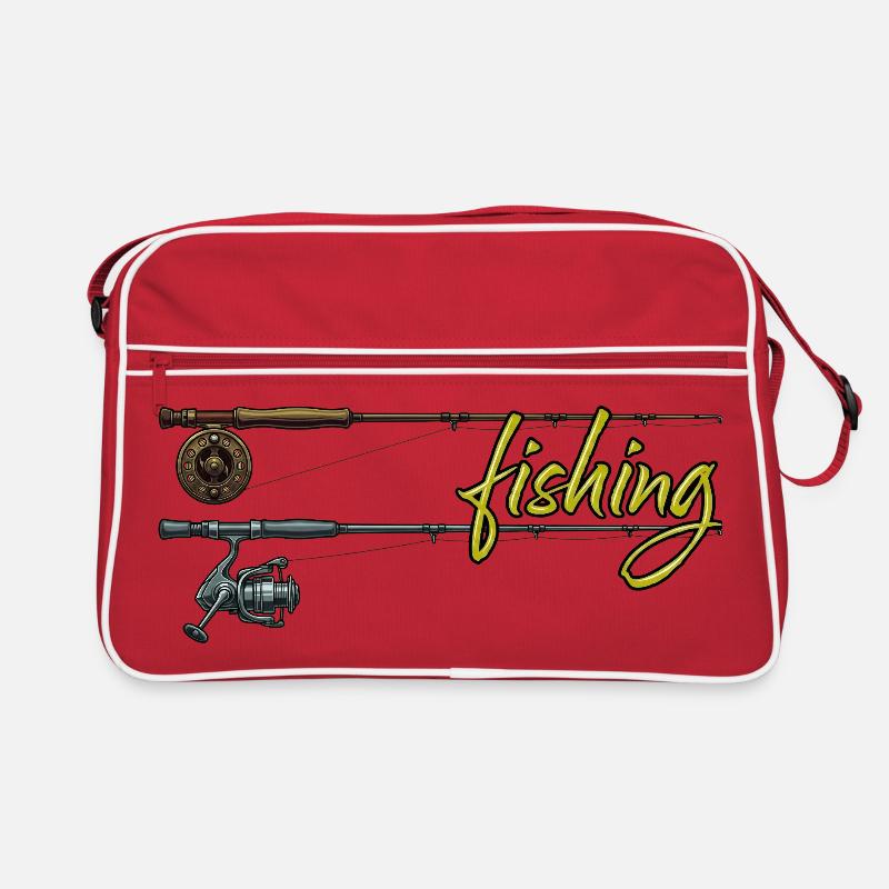 Pêche à la canne à pêche Pêche à la mouche Passe-temps Sac Retro
