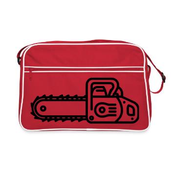 tronçonneuse - Sac Retro - rouge/blanc - Devant