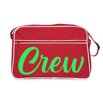 Crew Neon Script - Retro Tasche - Rot/Weiß - Vorne