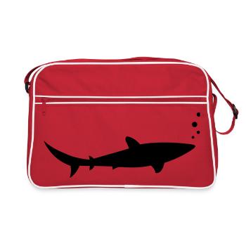 requin requin requin - Sac Retro - rouge/blanc - Devant