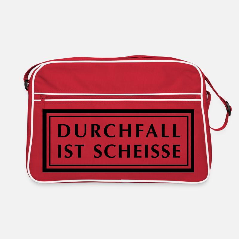 Durchfall ist Scheiße Retro Tasche