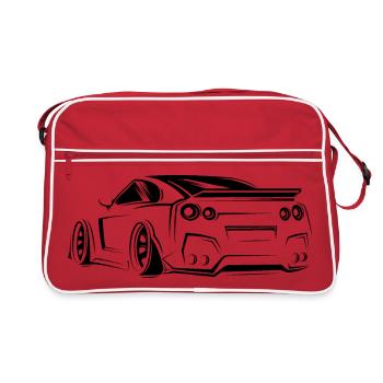 GTR Racing Symbol Car Tuner Legend Classic - Sac Retro - rouge/blanc - Devant