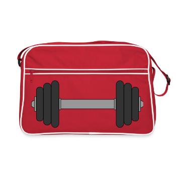 Dumbbell - Retro Bag - red/white - Front