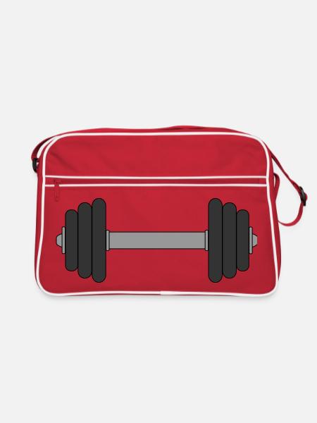 Dumbbell - Retro Bag - red/white - Front